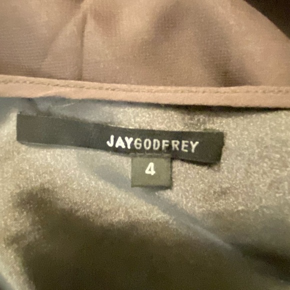 Jay Godfrey Open Slit Long Sleeve Chiffon Dress size 4 - Picture 13 of 15